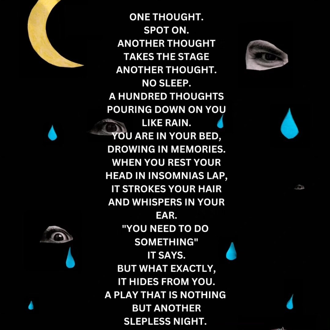 All Night in my Heads text flyer